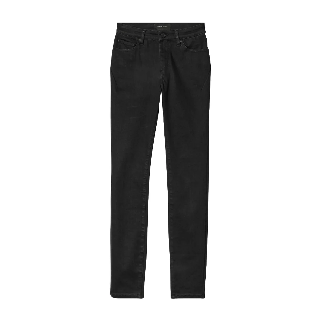 SKINNY MID RISE BLACK