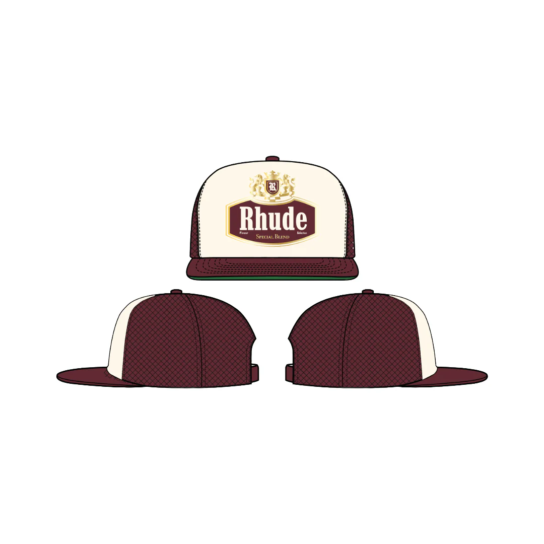 SPECIAL-BLEND TRUCKER HAT MAROON/OFF WHITE - Image 2