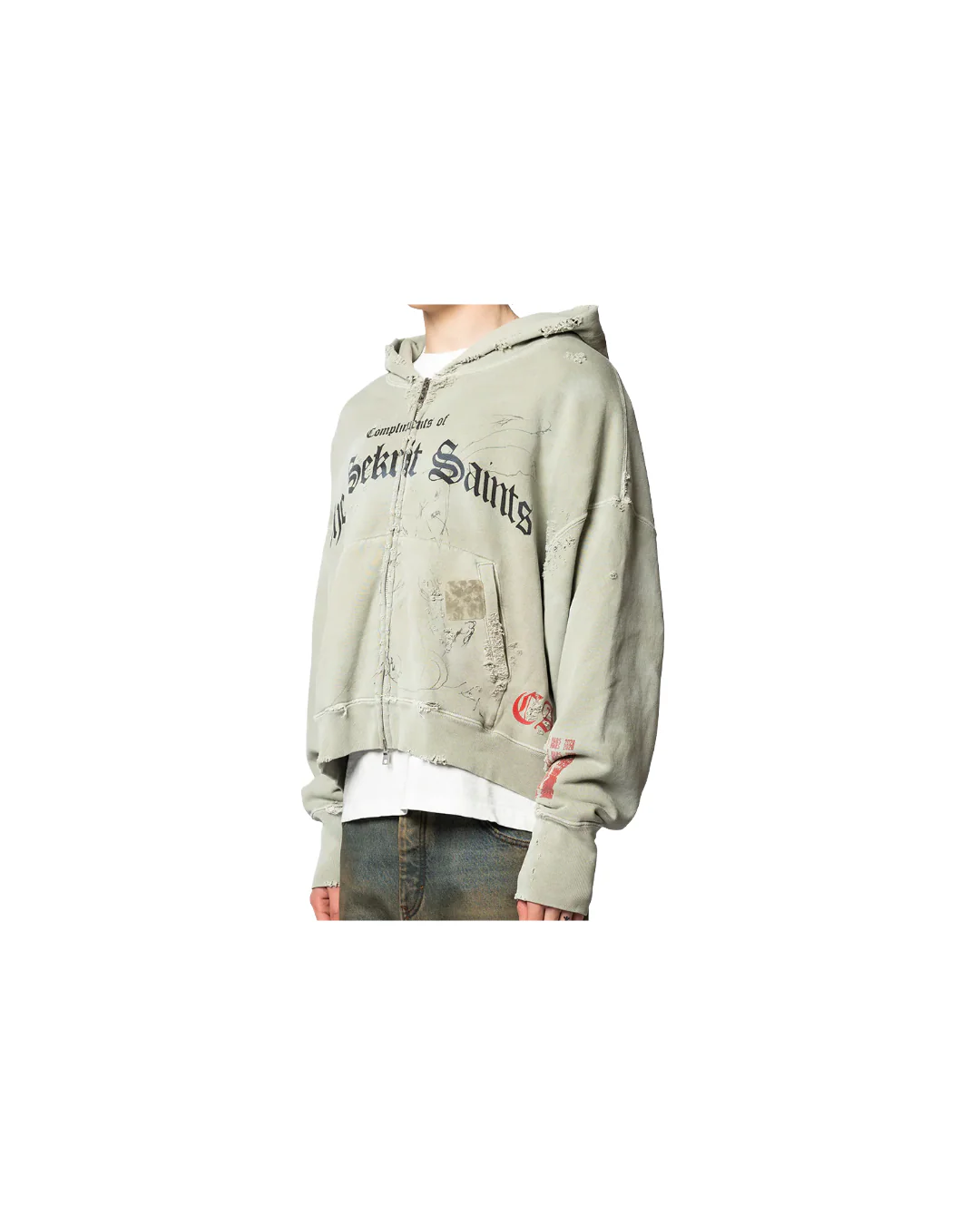 STAMP ZIP-UP HOODIE - Image 3