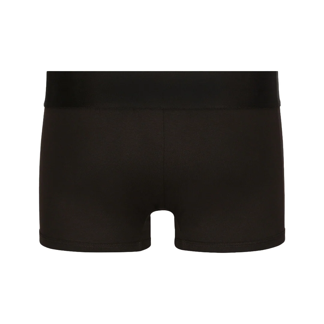 STRETCH COTTON REGULAR FIT BOXER BROWN - Image 2
