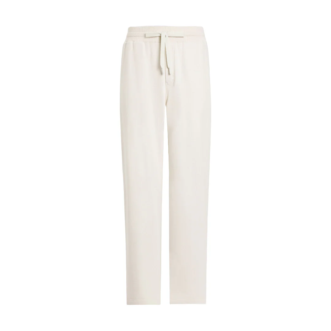 STRETCH JERSEY JOGGING PANTS WITH EMBROIDERY