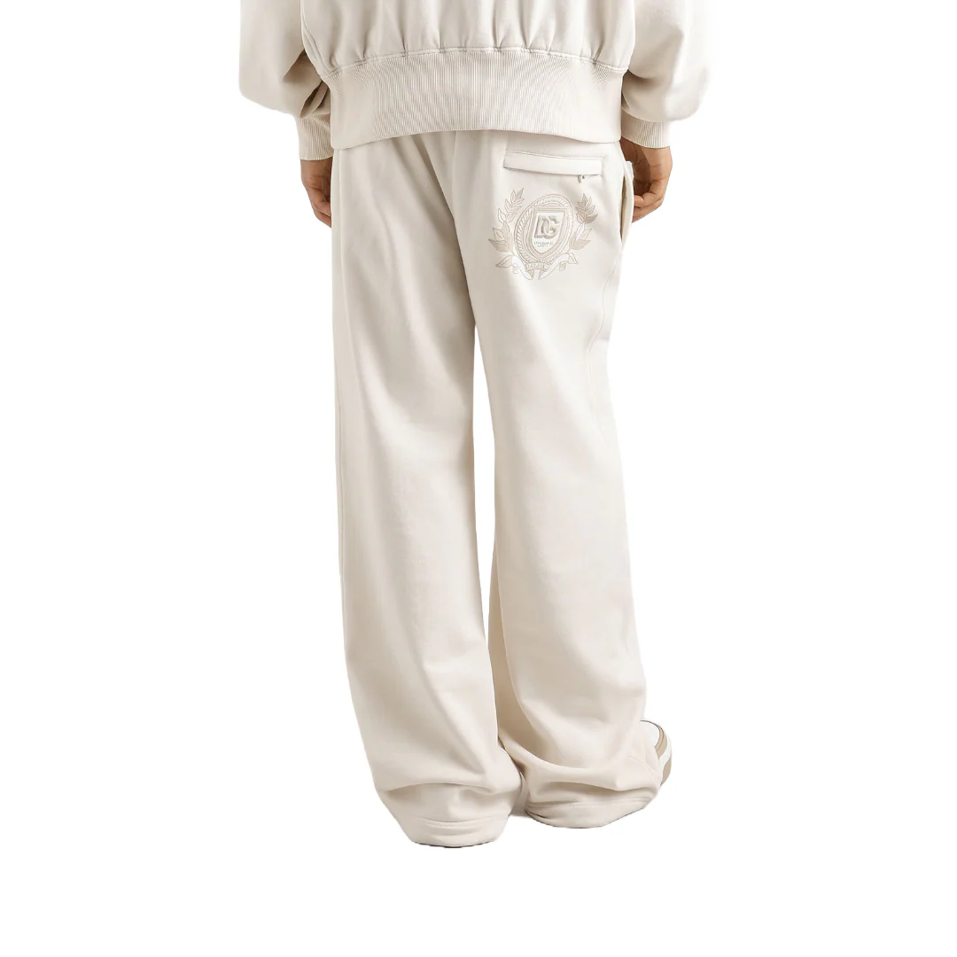 STRETCH JERSEY JOGGING PANTS WITH EMBROIDERY - Image 3