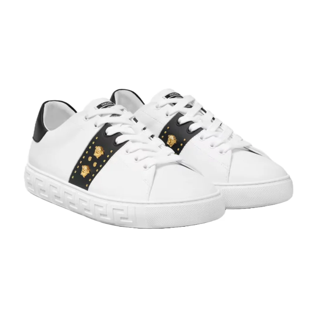 STUDDED GRECA SNEAKERS - Image 2