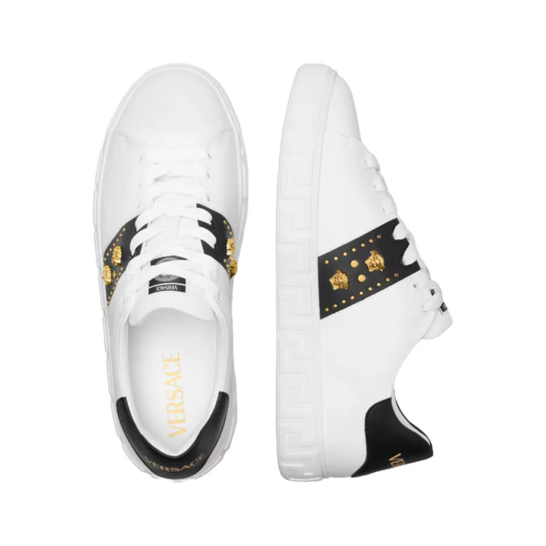 STUDDED GRECA SNEAKERS - Image 3