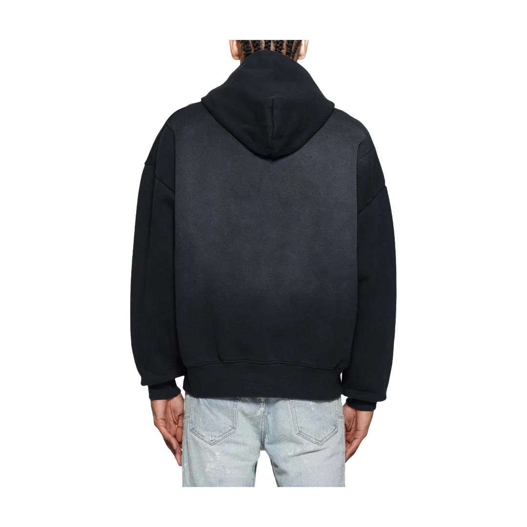 STUDDED SCRATCH HOODIE BLACK - Image 3