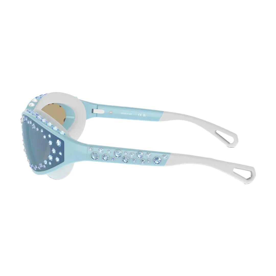 SWAROVSKI SUNGLASSES SWIMMING SHAPE BLUE - Image 3
