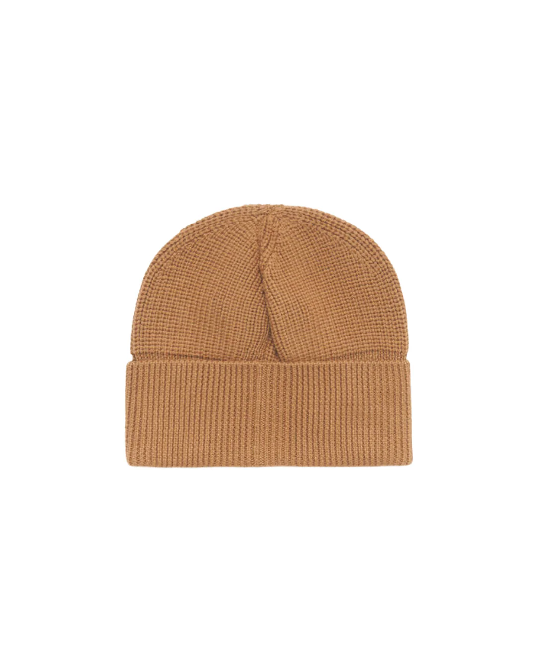 TAN WOOL FISHERMAN'S RIB BEANIE WITH MARNI PATCH - Image 2