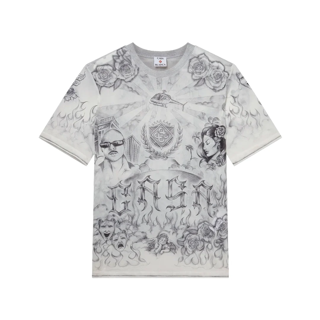 TATTOO MESH TOP MENS