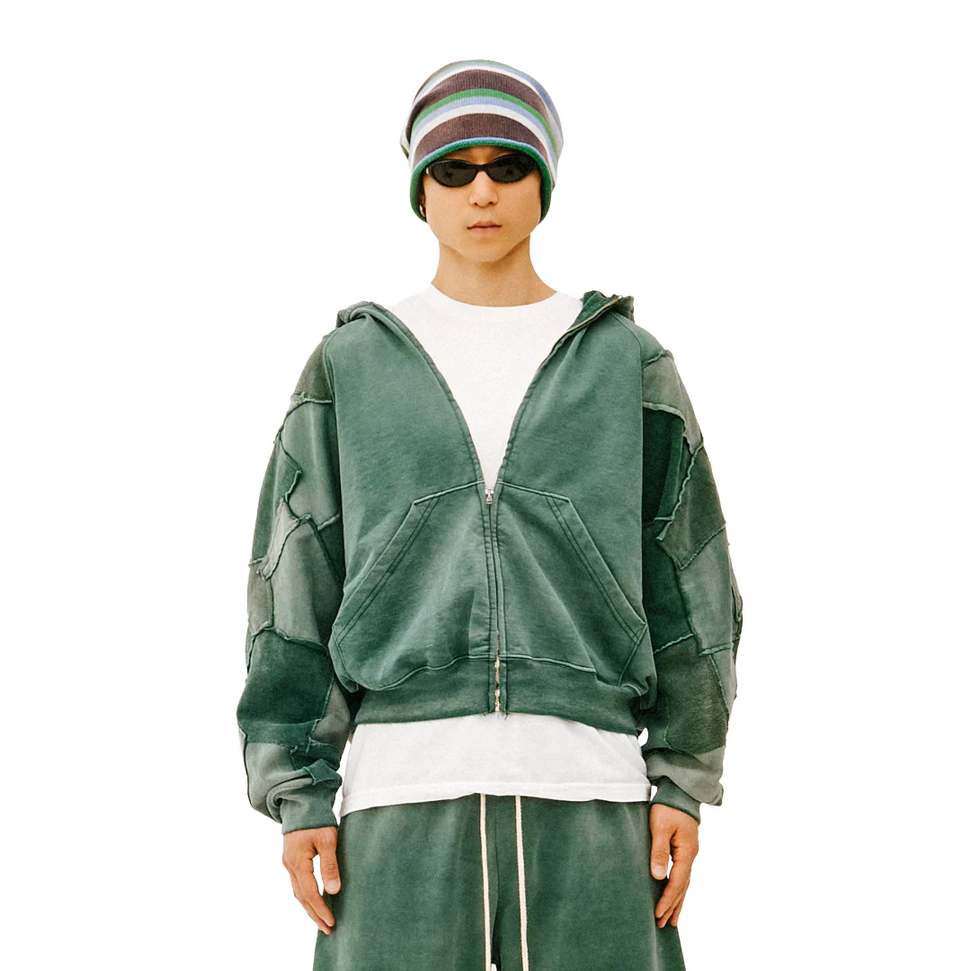 TETRIS ZIP UP GREEN