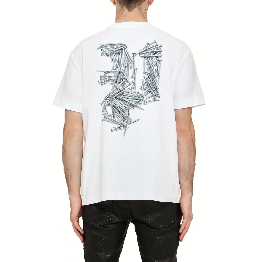 TEXTURED JERSEY T-SHIRT IN WHITE - Image 2