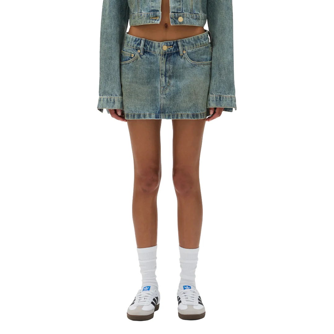 TILED OVERLAY MINI SKIRT