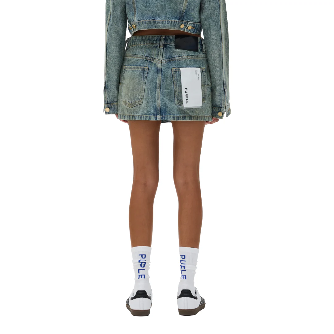 TILED OVERLAY MINI SKIRT - Image 2