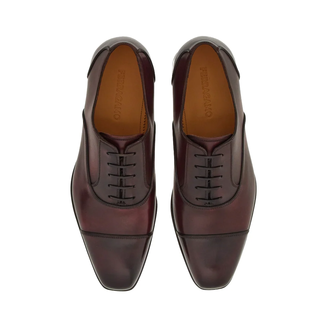 TRAMEZZA OXFORD WITH TOE CAP NEBBIOLO - Image 2