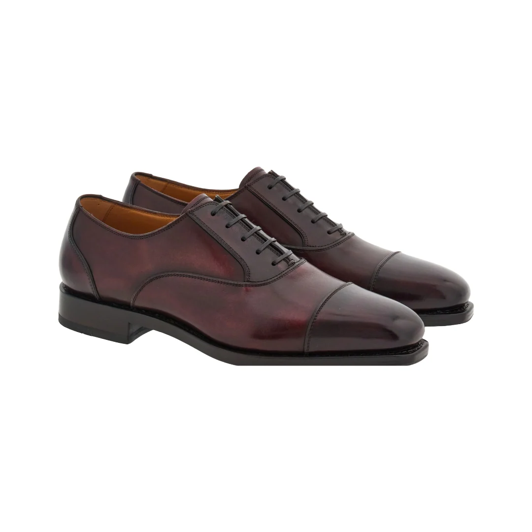 TRAMEZZA OXFORD WITH TOE CAP NEBBIOLO - Image 3