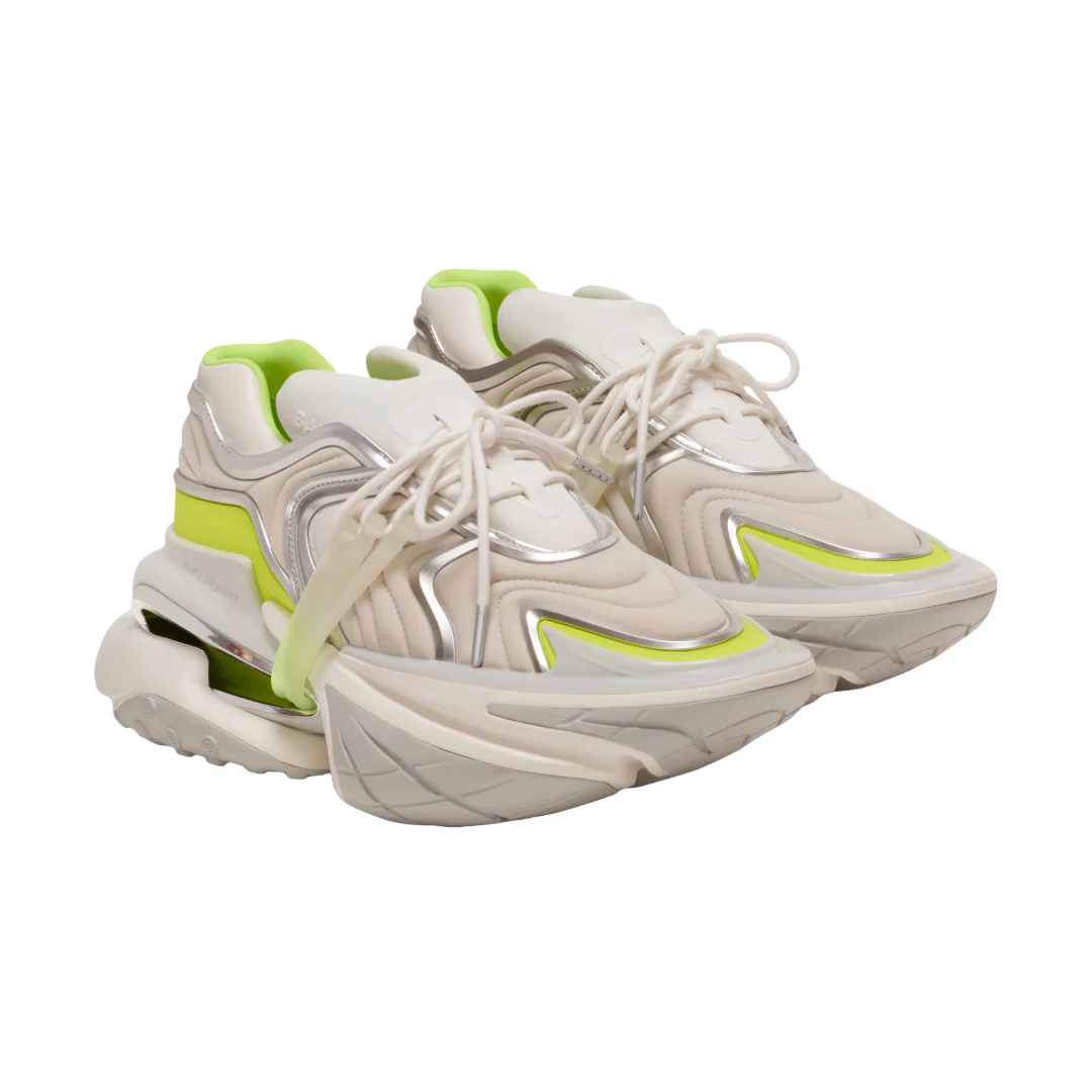 UNICORN WAVE SNEAKERS IN NEOPRENE AND CALFSKIN YELLOW - Image 2