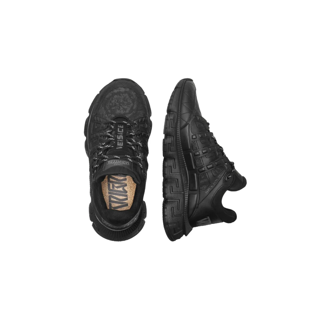 BAROCCO JACQUARD TRIGRECA SNEAKERS BLACK - Image 2