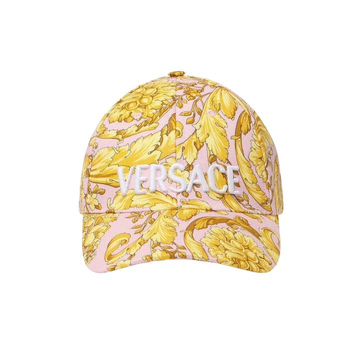 VERSACE BAROCCO PRINT LOGO CAP - Image 4
