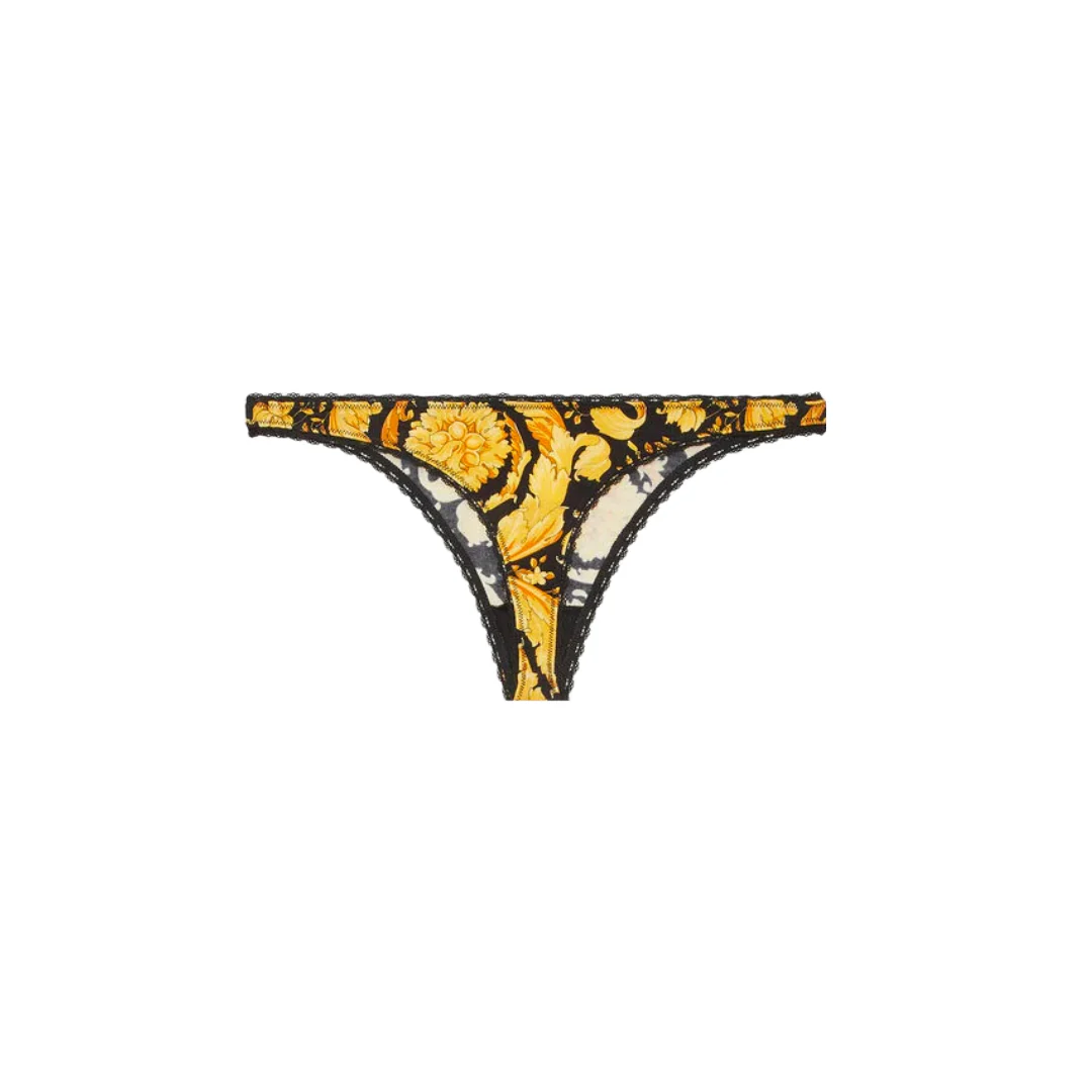 VERSACE BAROCCO PRINT THONG - Image 3