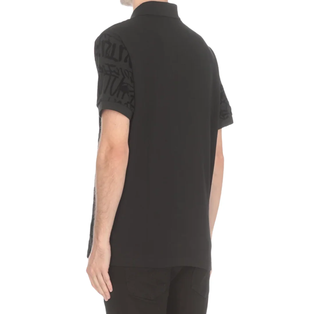 VERSACE COUTURE BLACK POLO SHIRT - Image 2