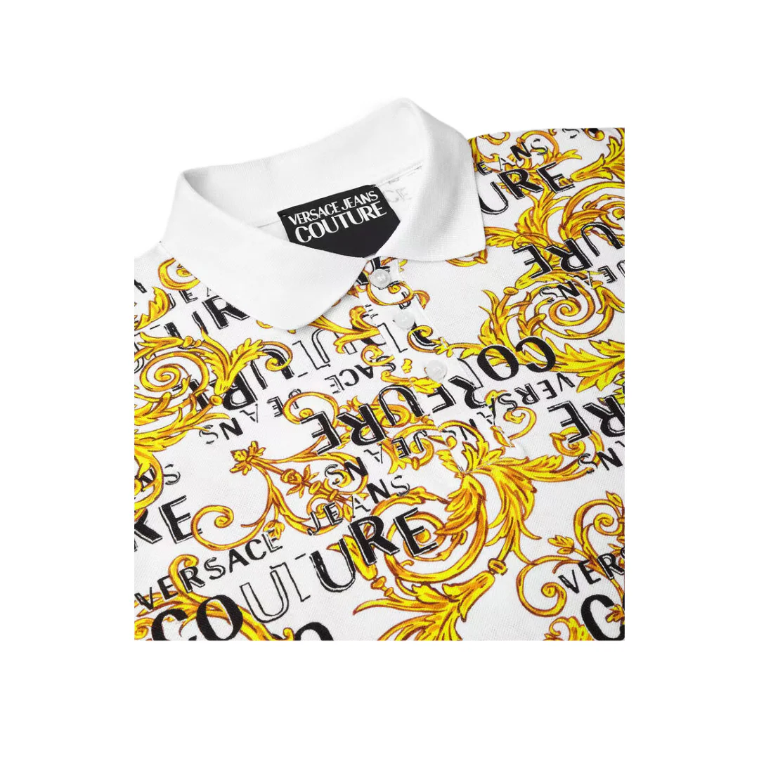 VERSACE COUTURE LOGO COUTURE POLO SHIRT - Image 3