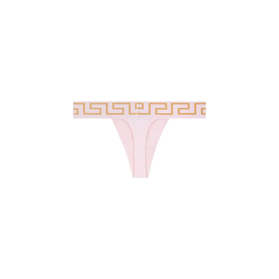 VERSACE GRECA BORDER THONG PINK/GOLD - Image 3