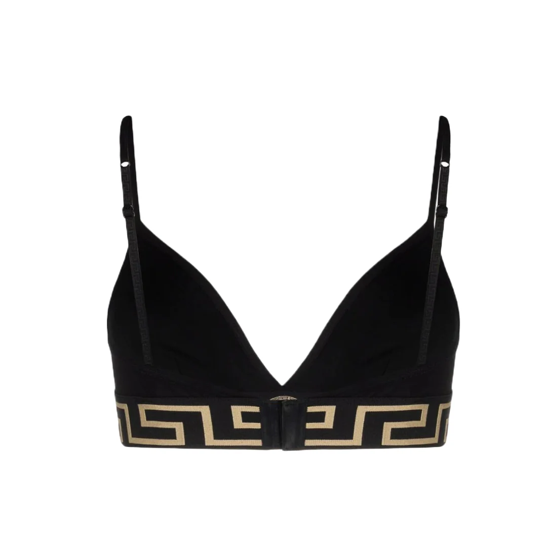 VERSACE GRECA BORDER BRALETTE BLACK - Image 2