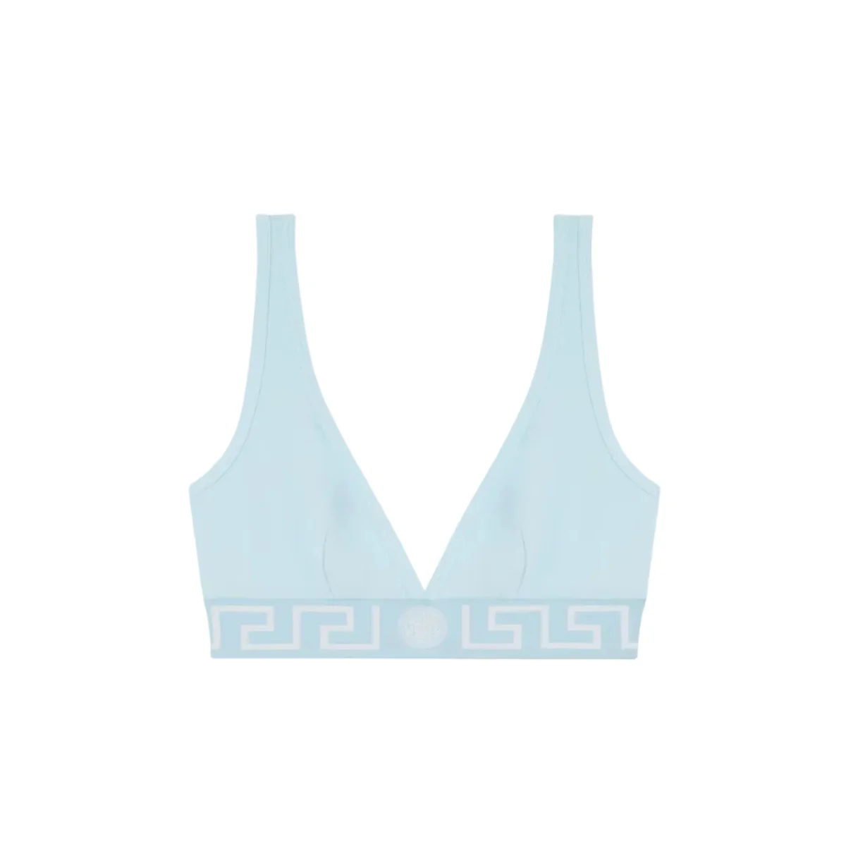 VERSACE GRECA BORDER BRALETTE PASTEL BLUE - Image 2