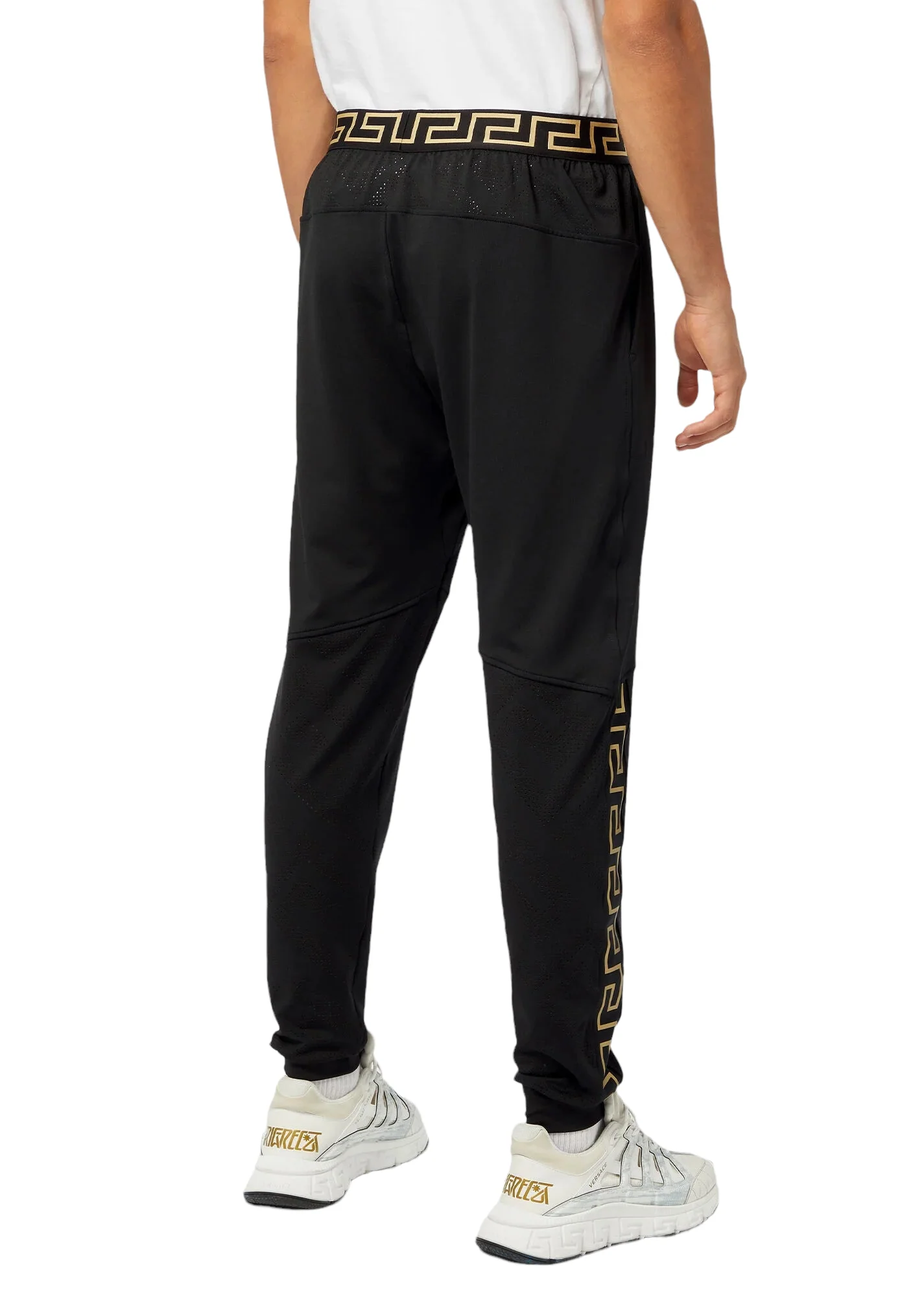 VERSACE GRECA TRACKPANTS BLACK-GOLD - Image 3