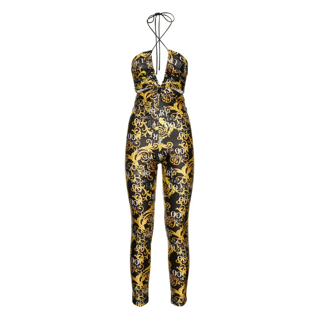 VERSACE JEANS COUTURE SKETCH ALL OVER WOMENS BODY SUIT - Image 2