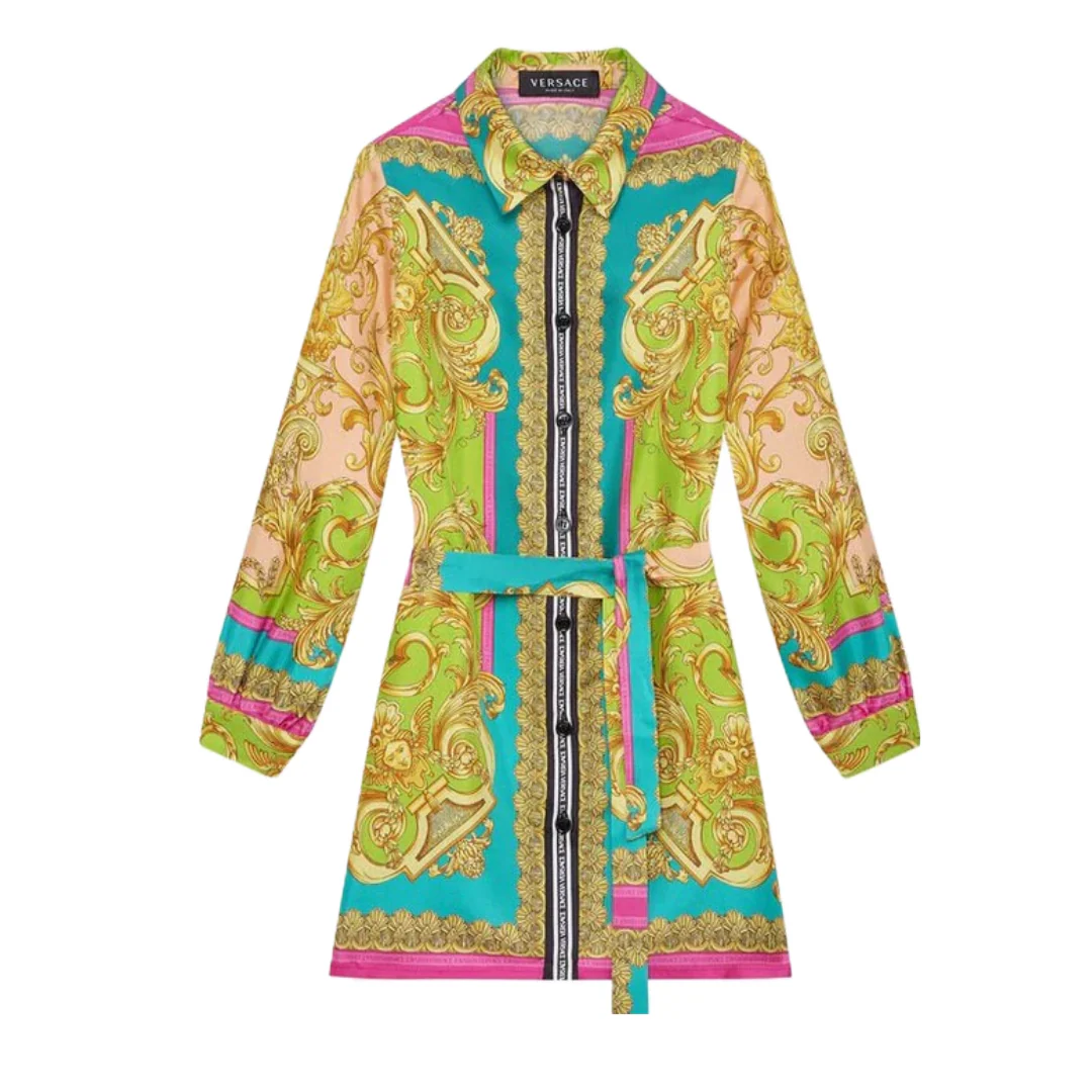 VERSACE KIDS BAROCCO GODESS DRESS