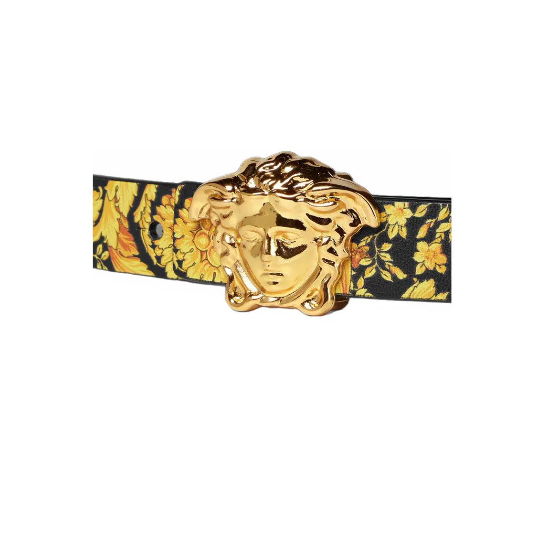 VERSACE LA MEDUSA KIDS REVERSIBLE BELT BLACK/GOLD - Image 2