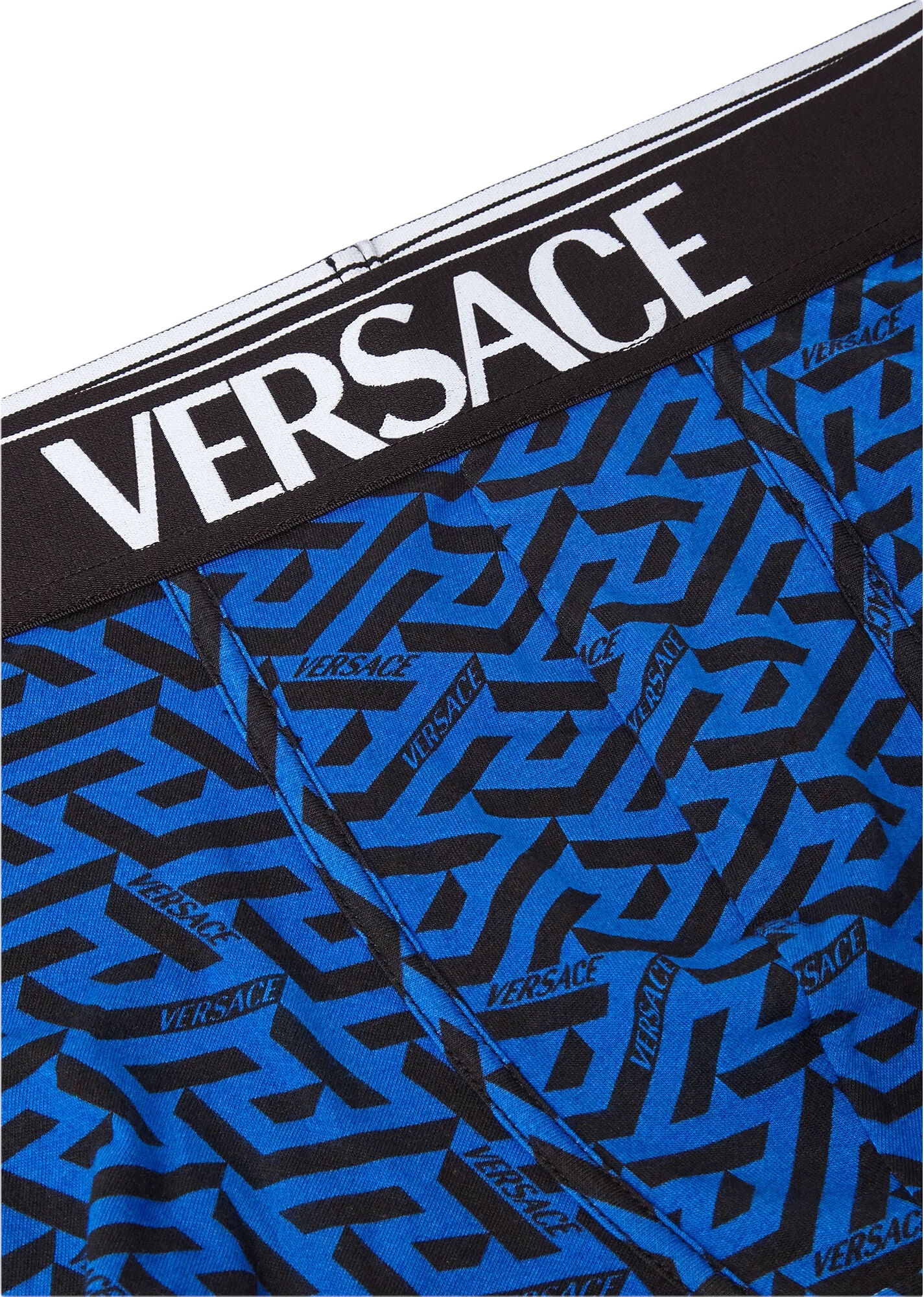VERSACE LA GRECA TRUNKS BLUE-BLACK - Image 2