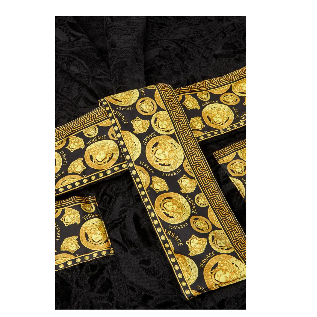 VERSACE MEDUSA AMPLIFIED BATHROBE BLACK/GOLD - Image 2