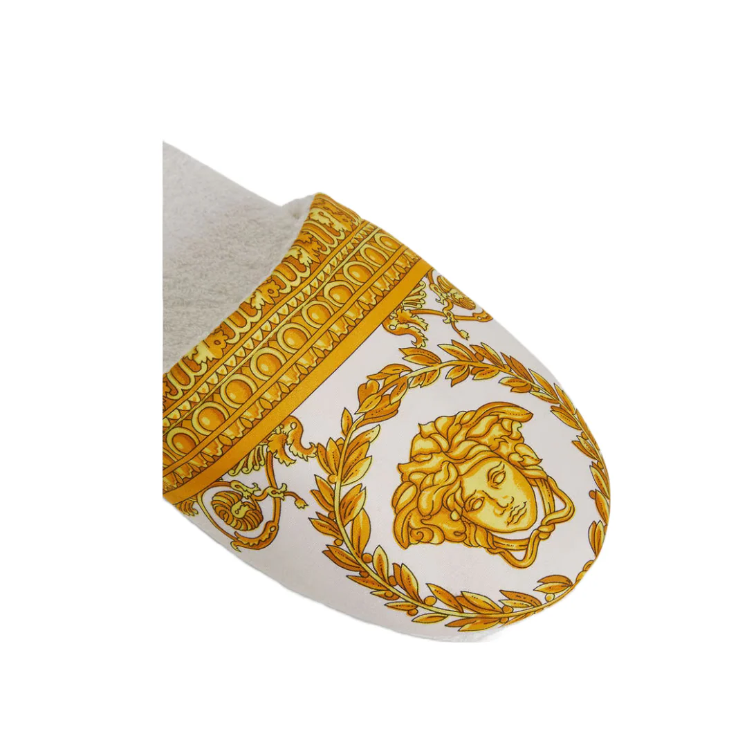 I ♡ BAROQUE SLIPPERS WHITE/GOLD - Image 2
