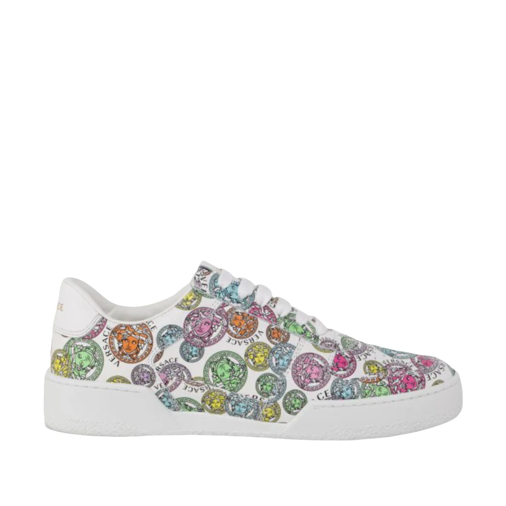 VERSACE SNEAKERS BIANCO-MULTICOLOR
