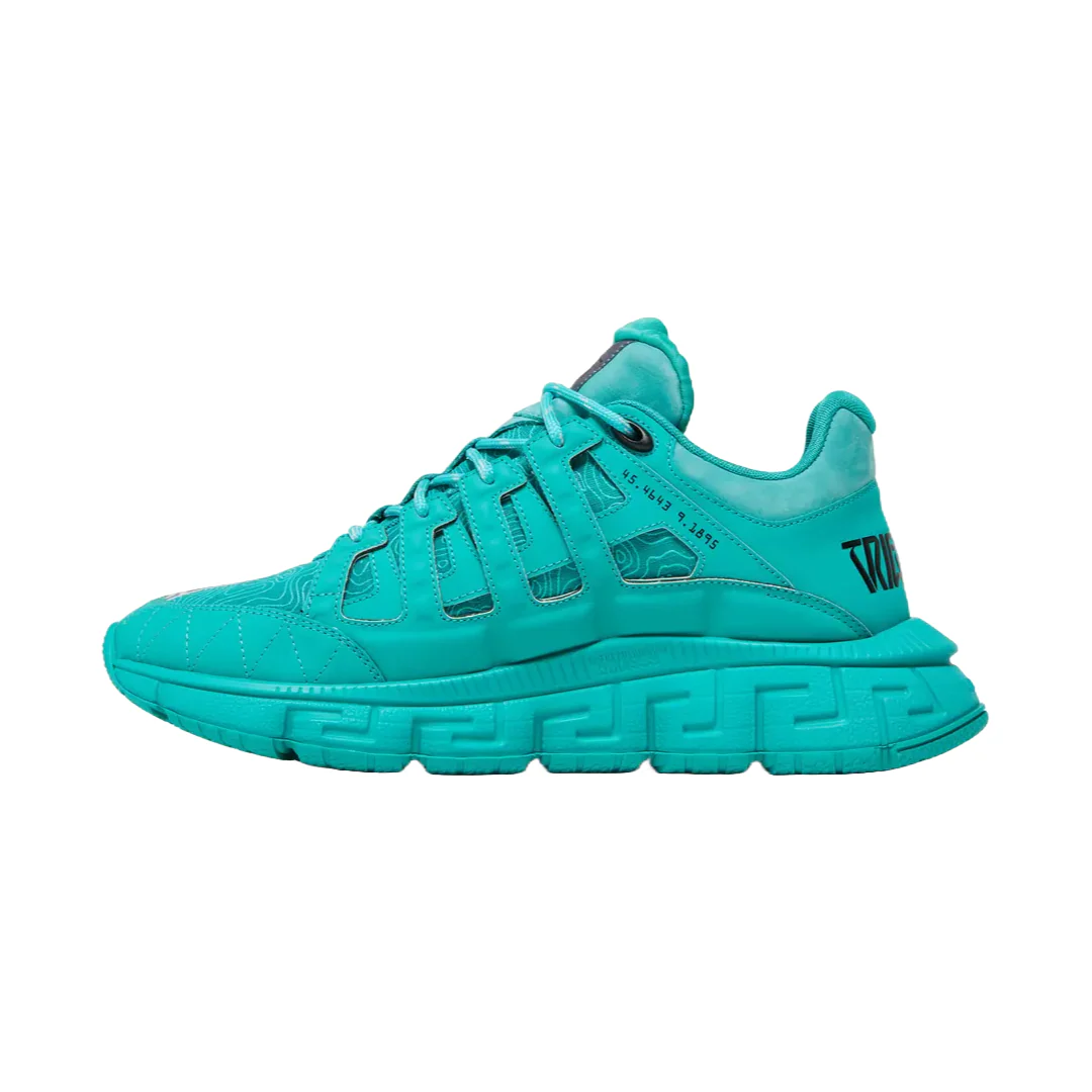 VERSACE TRIGRECA SNEAKERS  GREEN WATER - Image 2