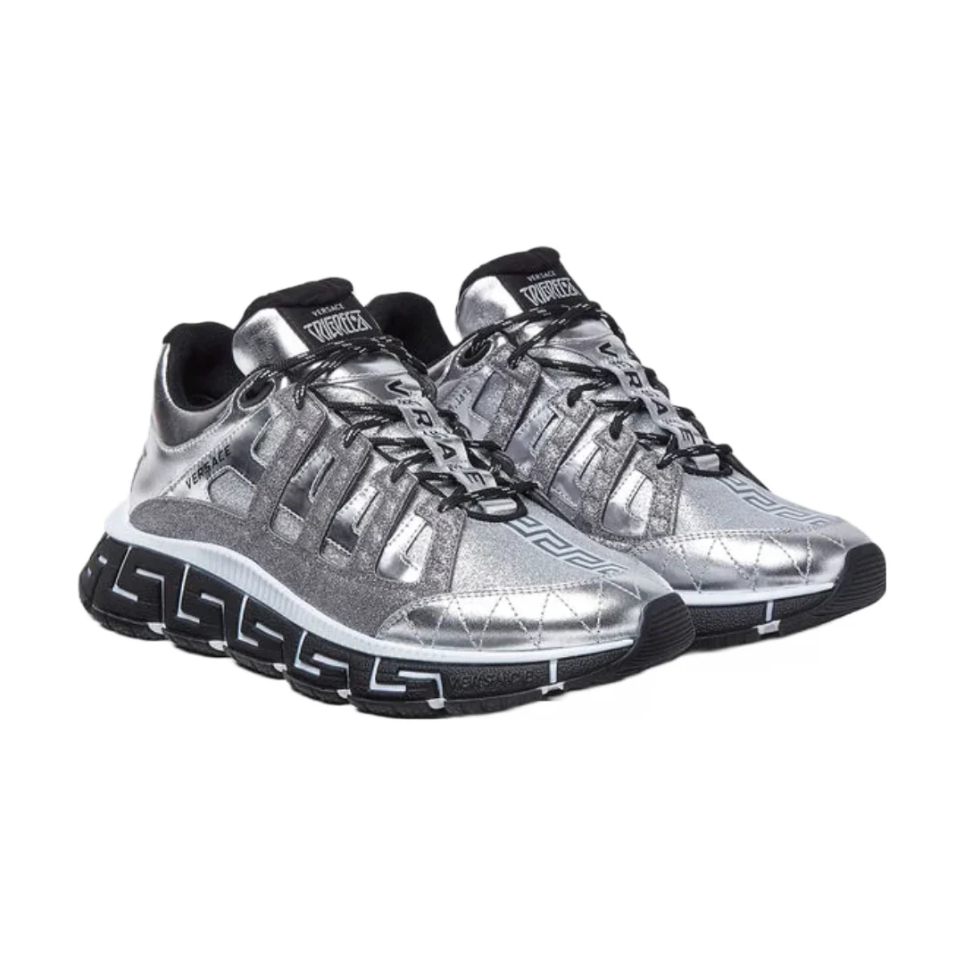 VERSACE TRIGRECA SNEAKERS SILVER - Image 5