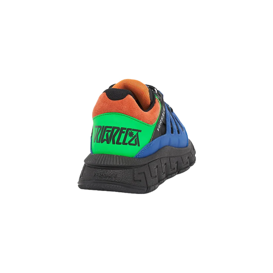 VERSACE TRIGRECA KIDS SNEAKERS BLUE/APPLE/ORANGE - Image 2