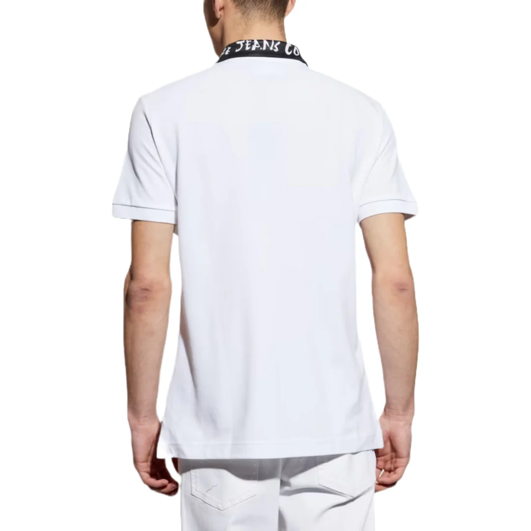WHITE POLO WITH PRINTED LOGO - Image 3