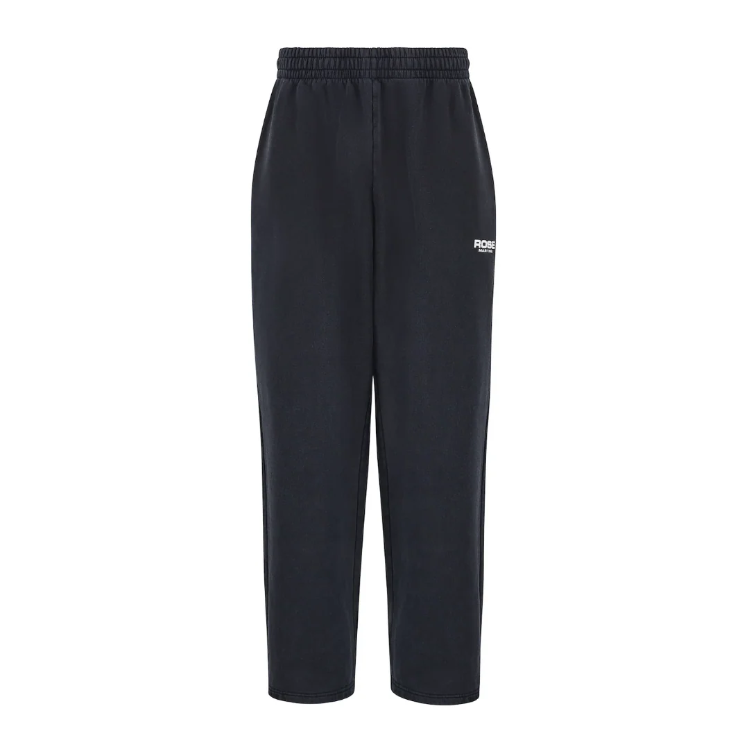 WIDE LEG TRACKPANT IN BLACK