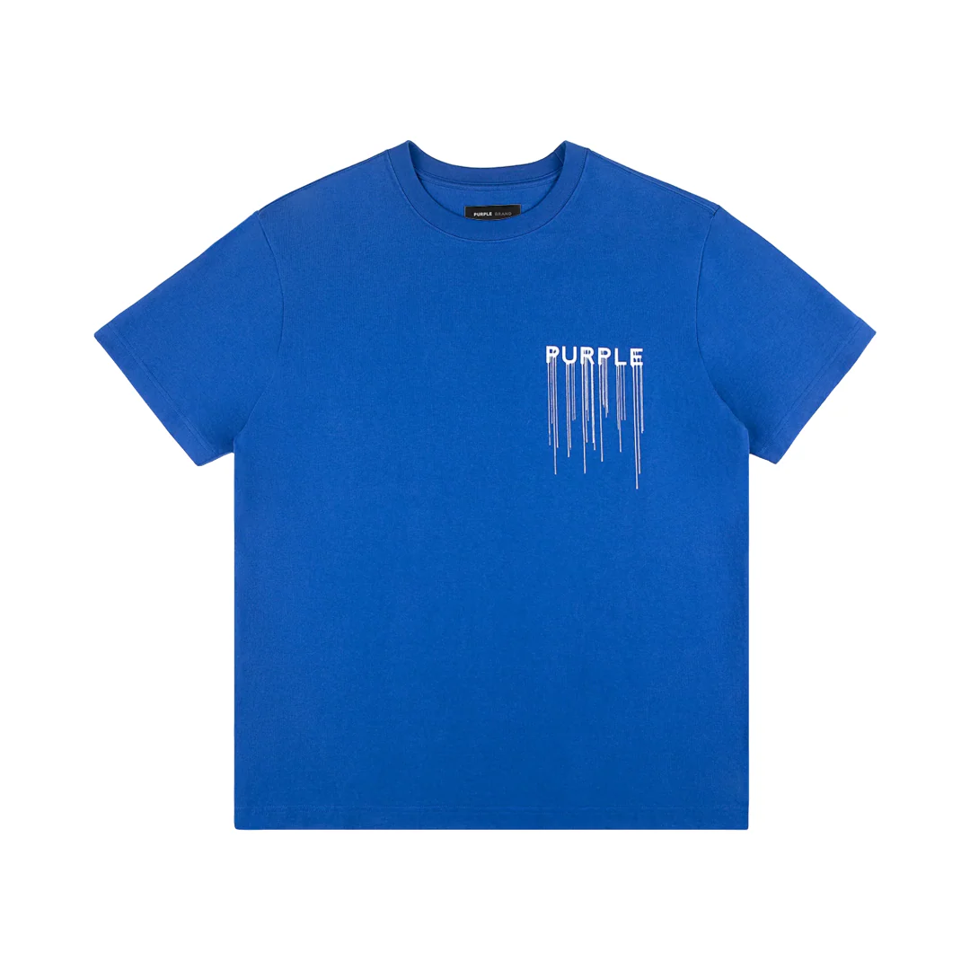 WORDMARK DRIP SHIRT BLUE - Image 3