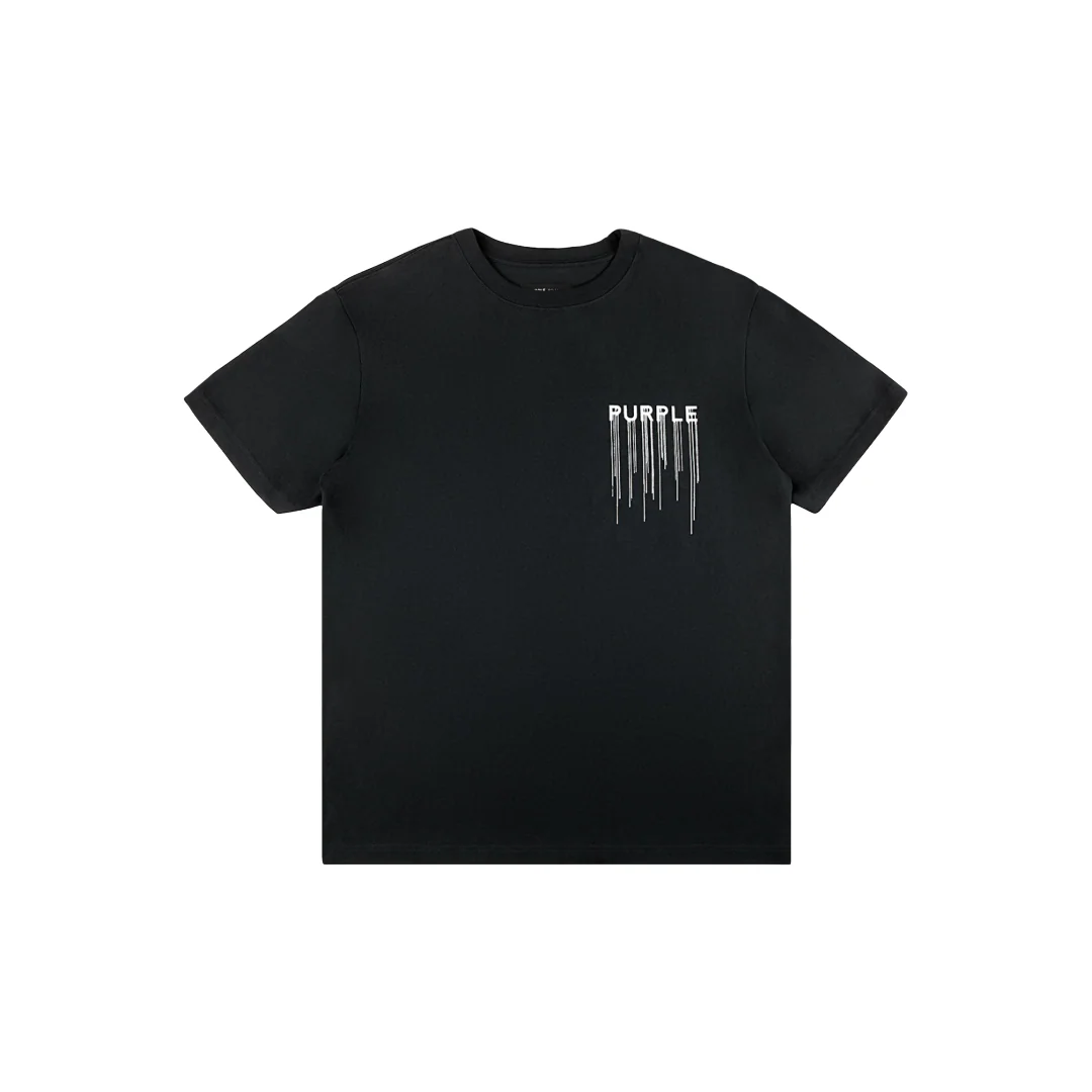WORDMARK DRIP TEE BLACK - Image 3