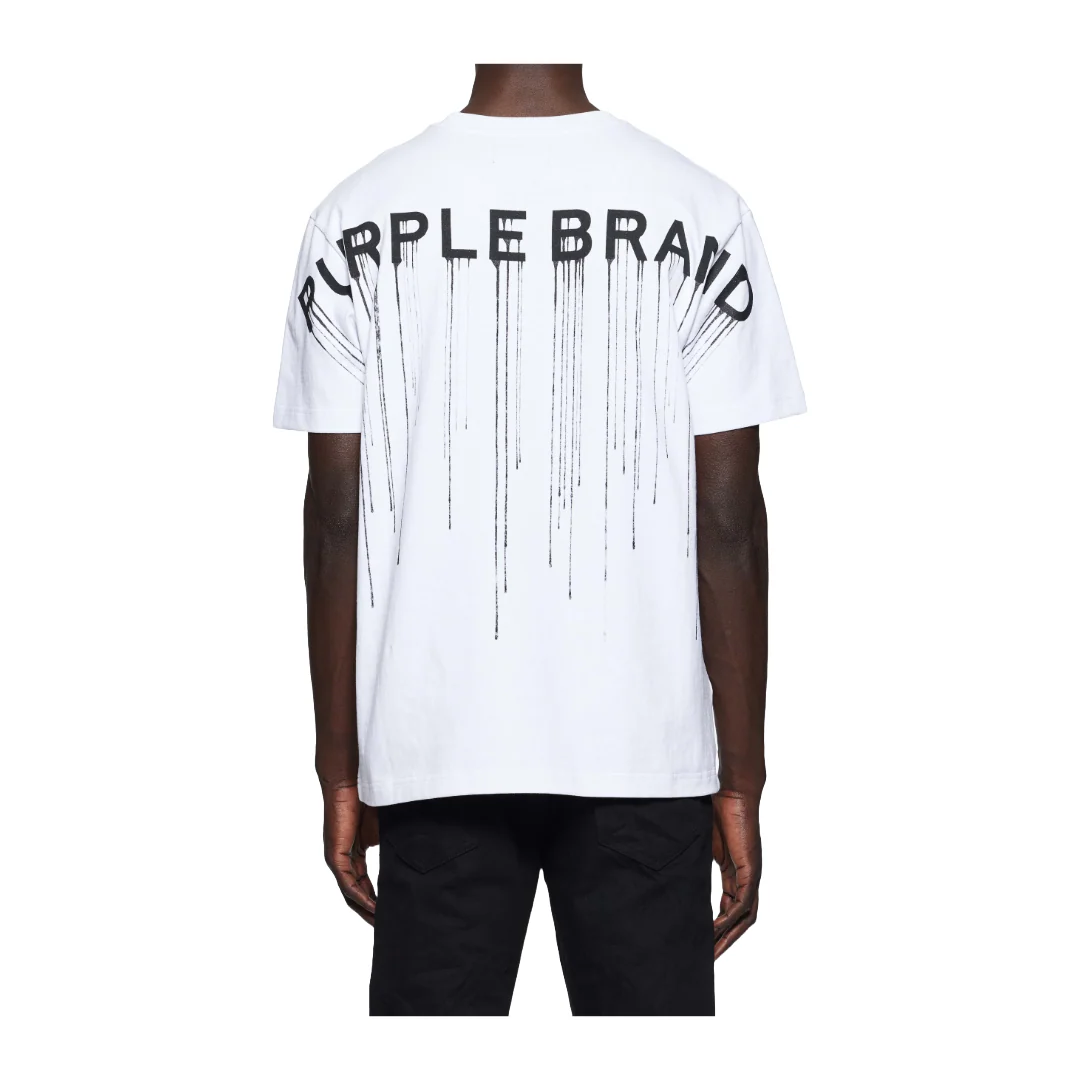WORDMARK DRIP TEE WHITE - Image 2